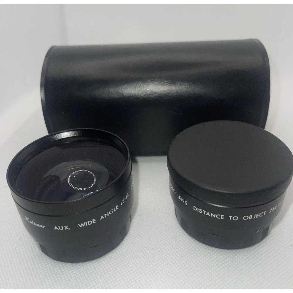 Kalimar Aux Wide Angle 2M & Telephoto Lens 2M - Made In Japan